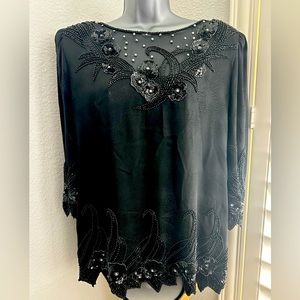 Vintage D’ore By Della Roufogali beaded skirt set size 10‎